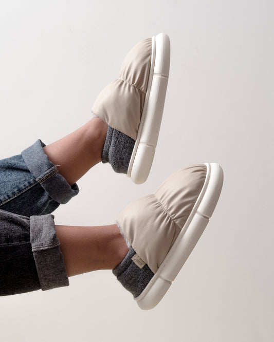 Pantuflas Beige Talles Grandes Unisex