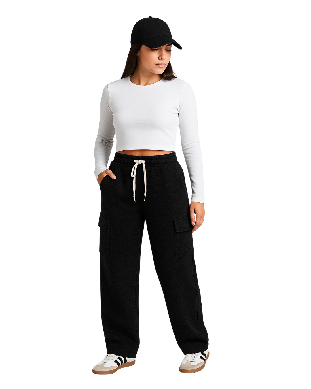 Pantalon Cargo Black