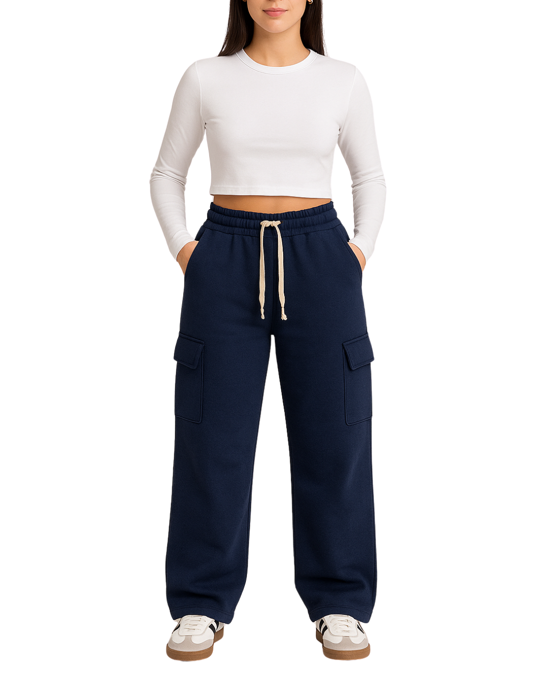 Pantalon Cargo Azul