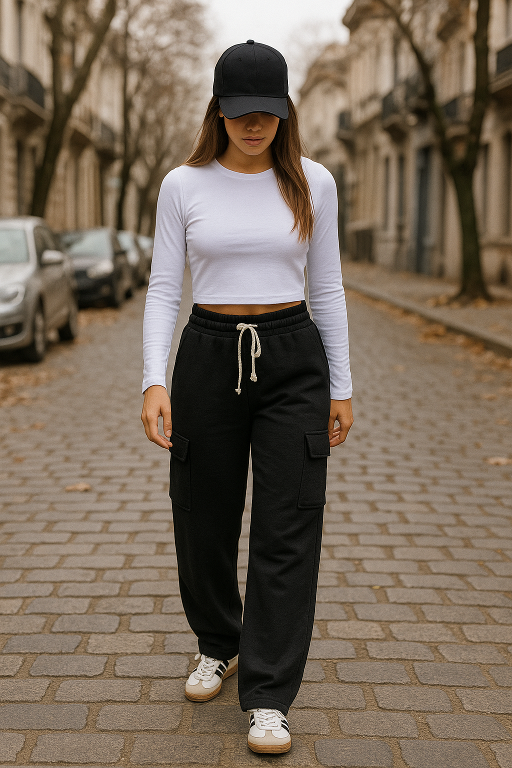 Pantalon Cargo Black