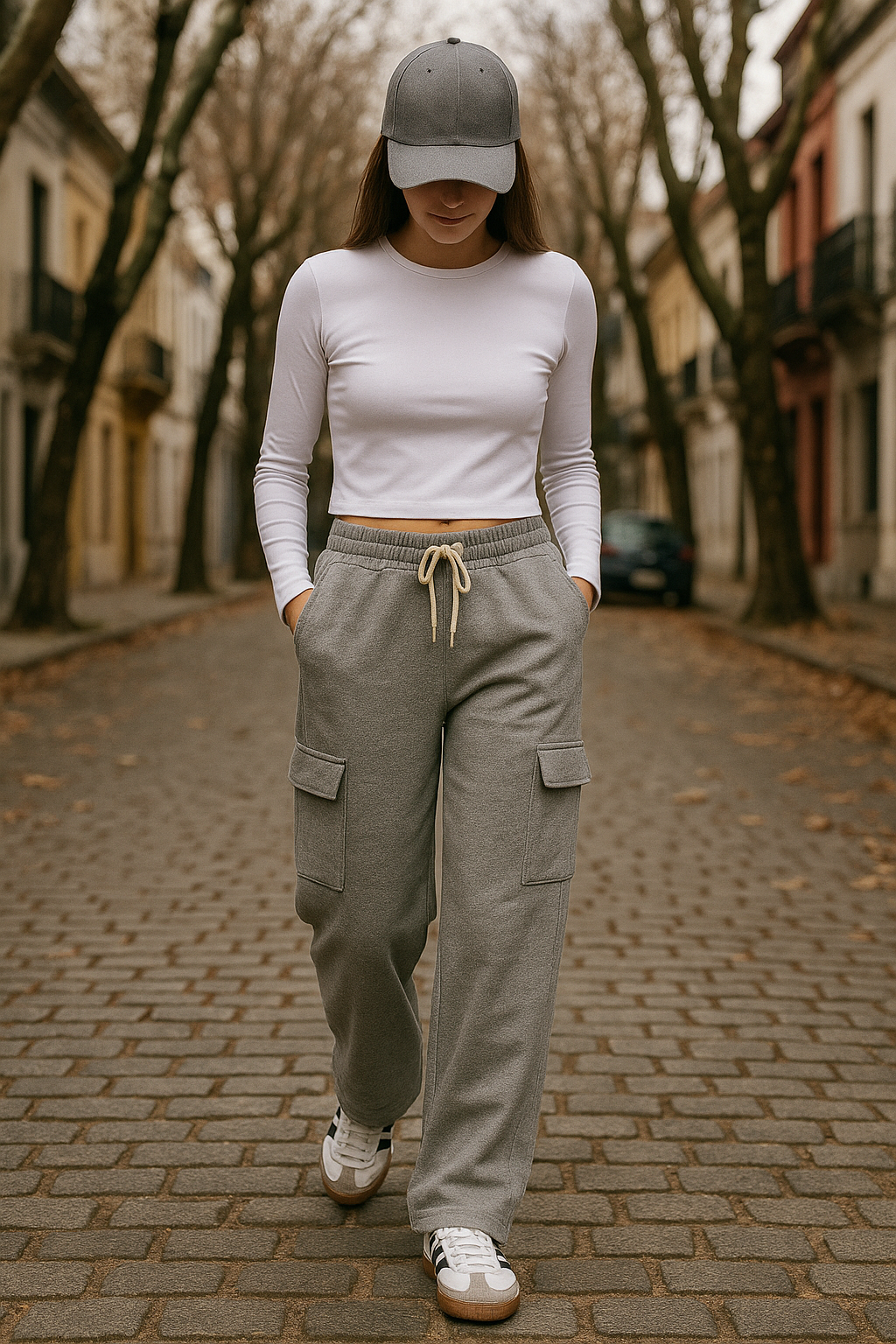 Pantalon Cargo Grey