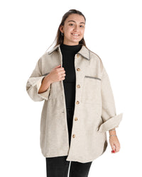 Trench Paño CREMA