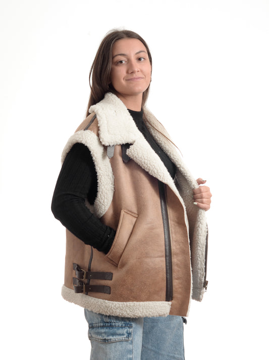 Chaleco Gamulan TRENDY Caramel