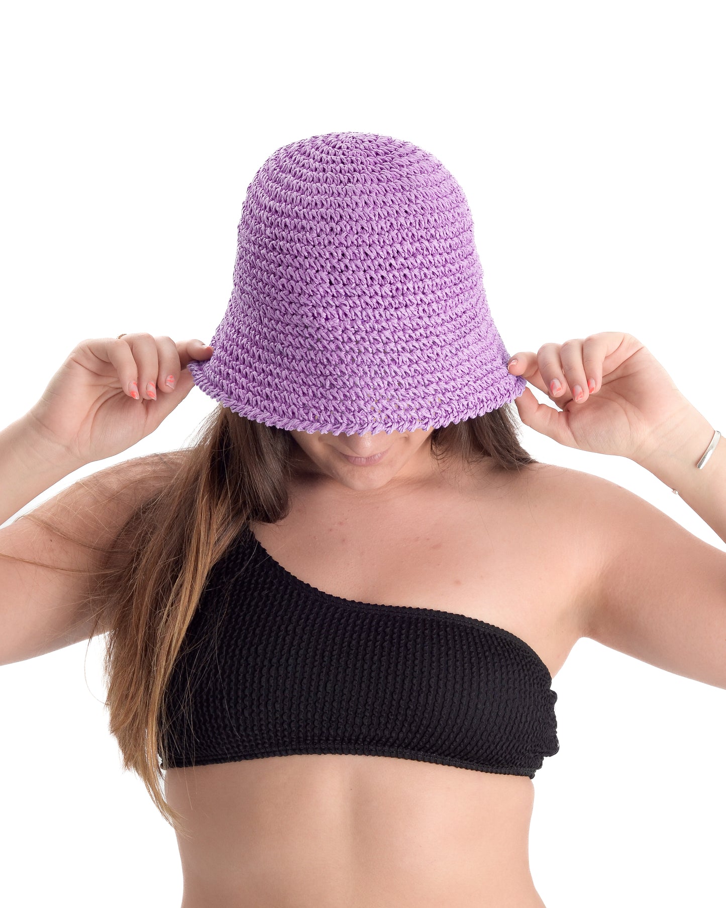 Sombrero Crochet Lila