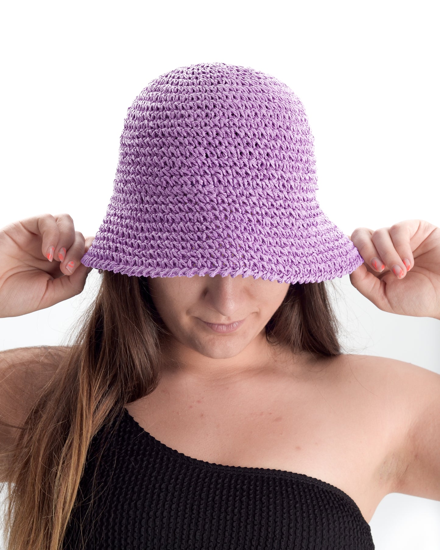 Sombrero Crochet Lila