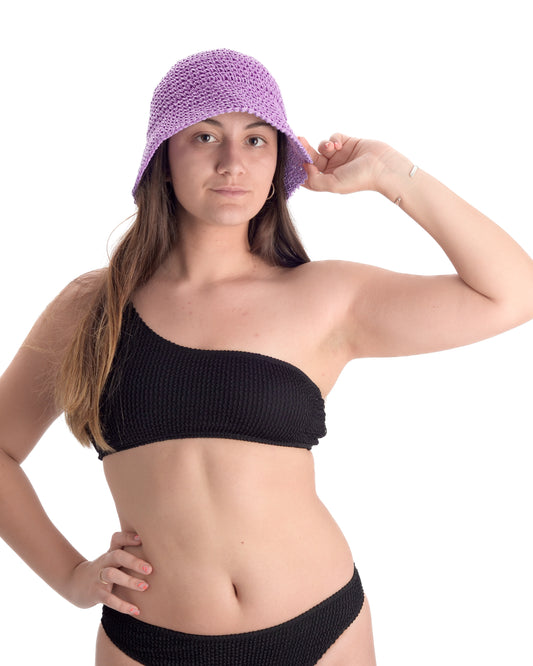 Sombrero Crochet Lila