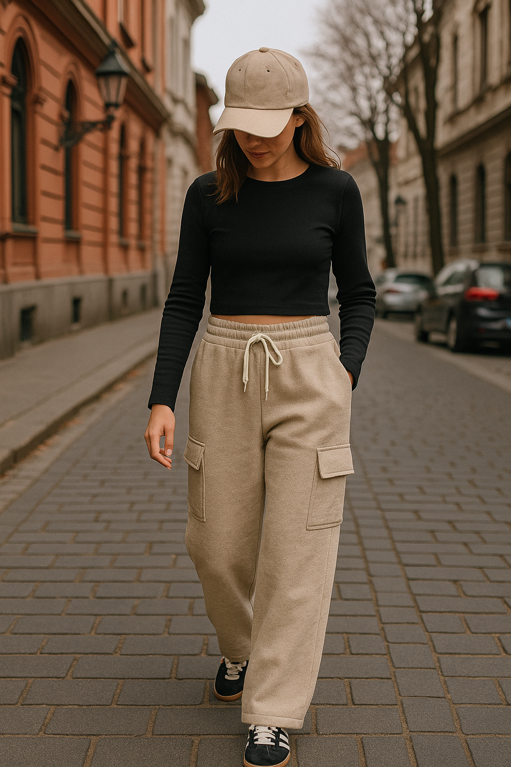 Pantalon Cargo Tostado