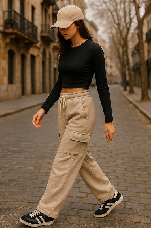 Pantalon Cargo Tostado