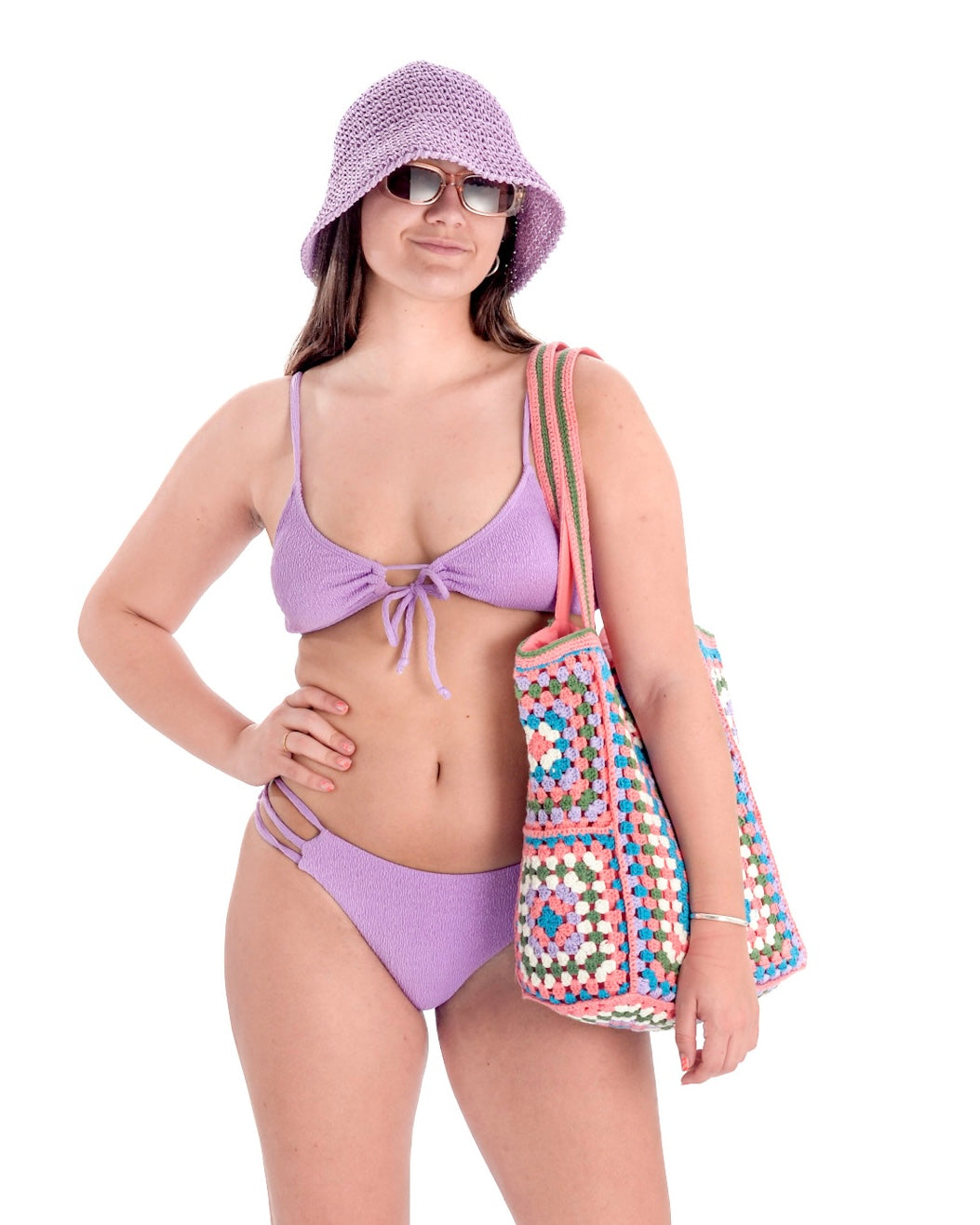 Bolso Crochet Rosa