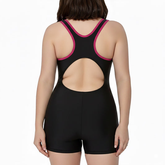 malla short natación mujer espalda