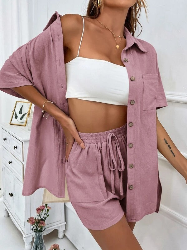 Conjunto Lino Pink