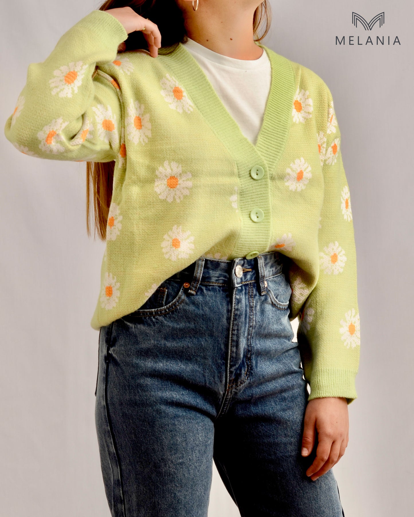Cardigan Daisy Verde