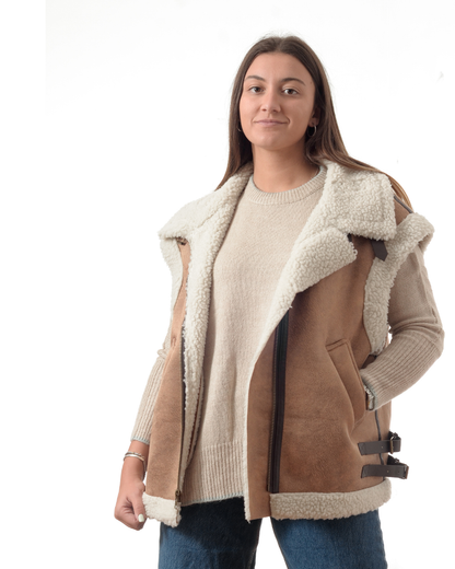 Chaleco Gamulan TRENDY Caramel