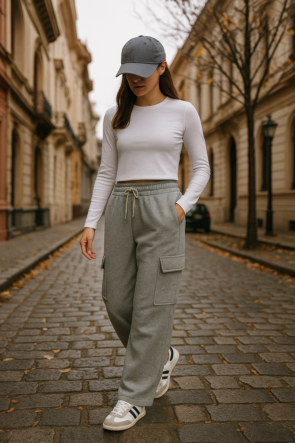 Pantalon Cargo Grey