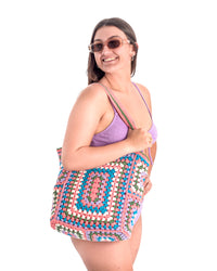 Bolso Crochet Rosa