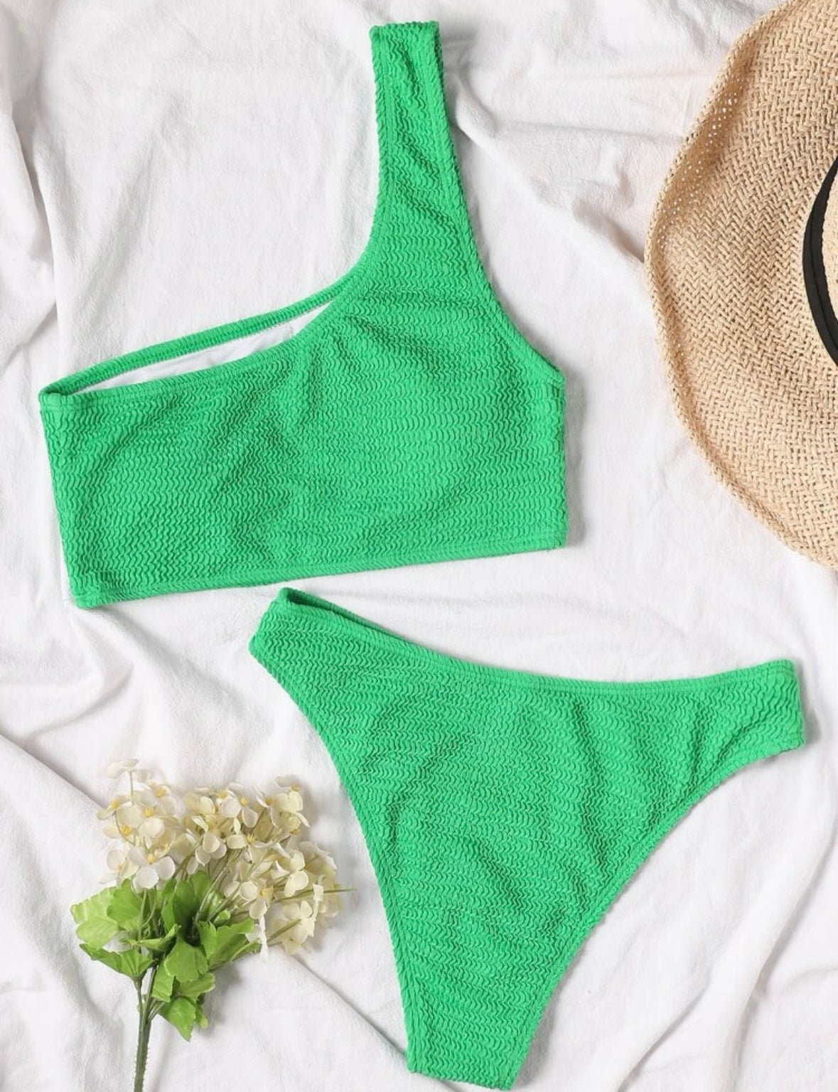 Bikini una tira Verde