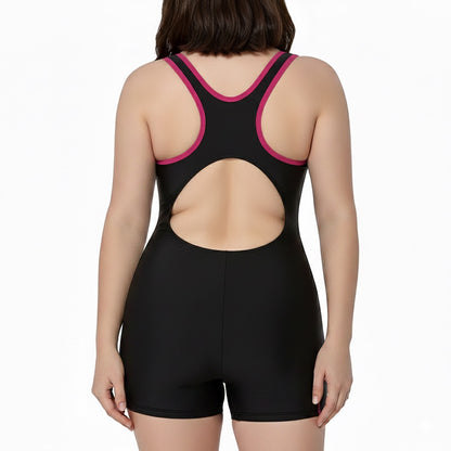 malla short natación mujer espalda