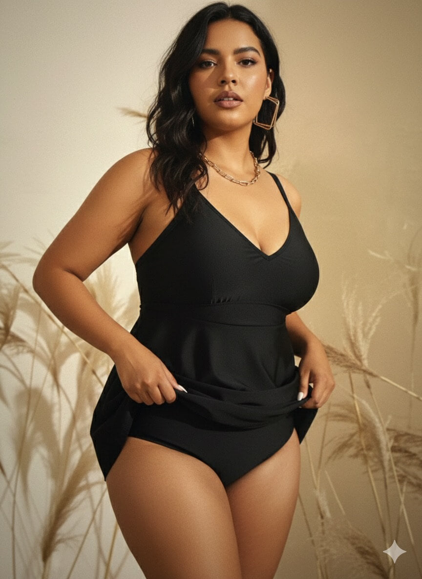 Tankini Cruzado Black