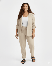 Conjunto Lino Natural - Blazer y Pantalon