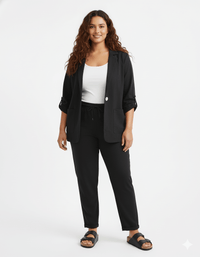 Conjunto Lino Black Blazer y Pantalon