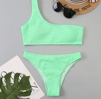 Bikini una tira Verde