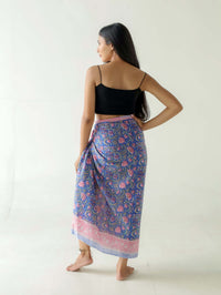 Pareo Mahal Azul Rosa