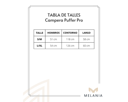 Campera Puffer PRO